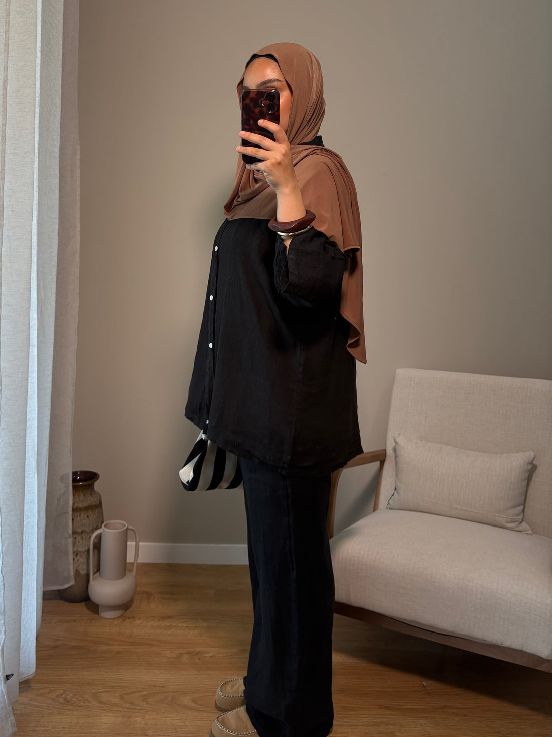 Ensemble 100% lin | Noir