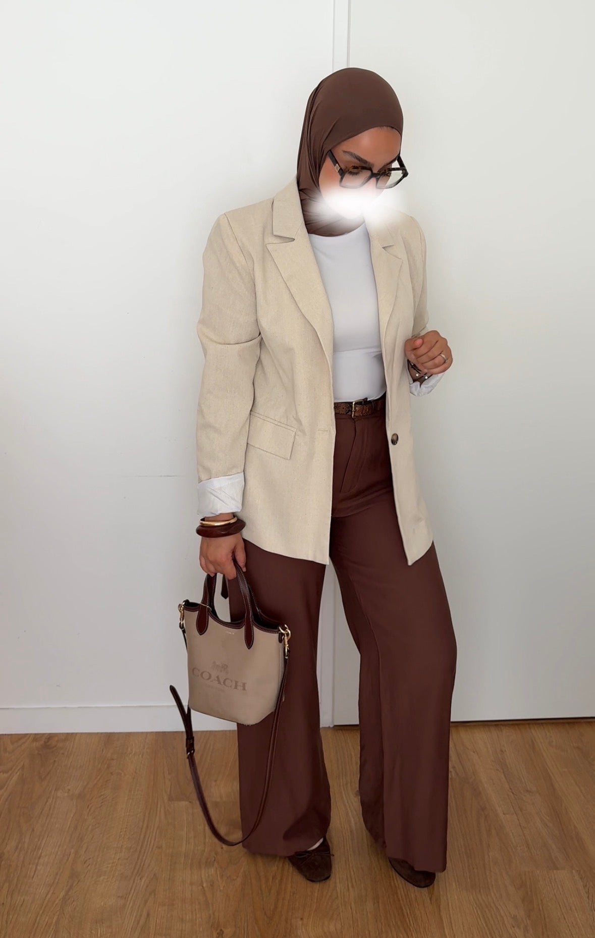 Pantalon en lin | Marron