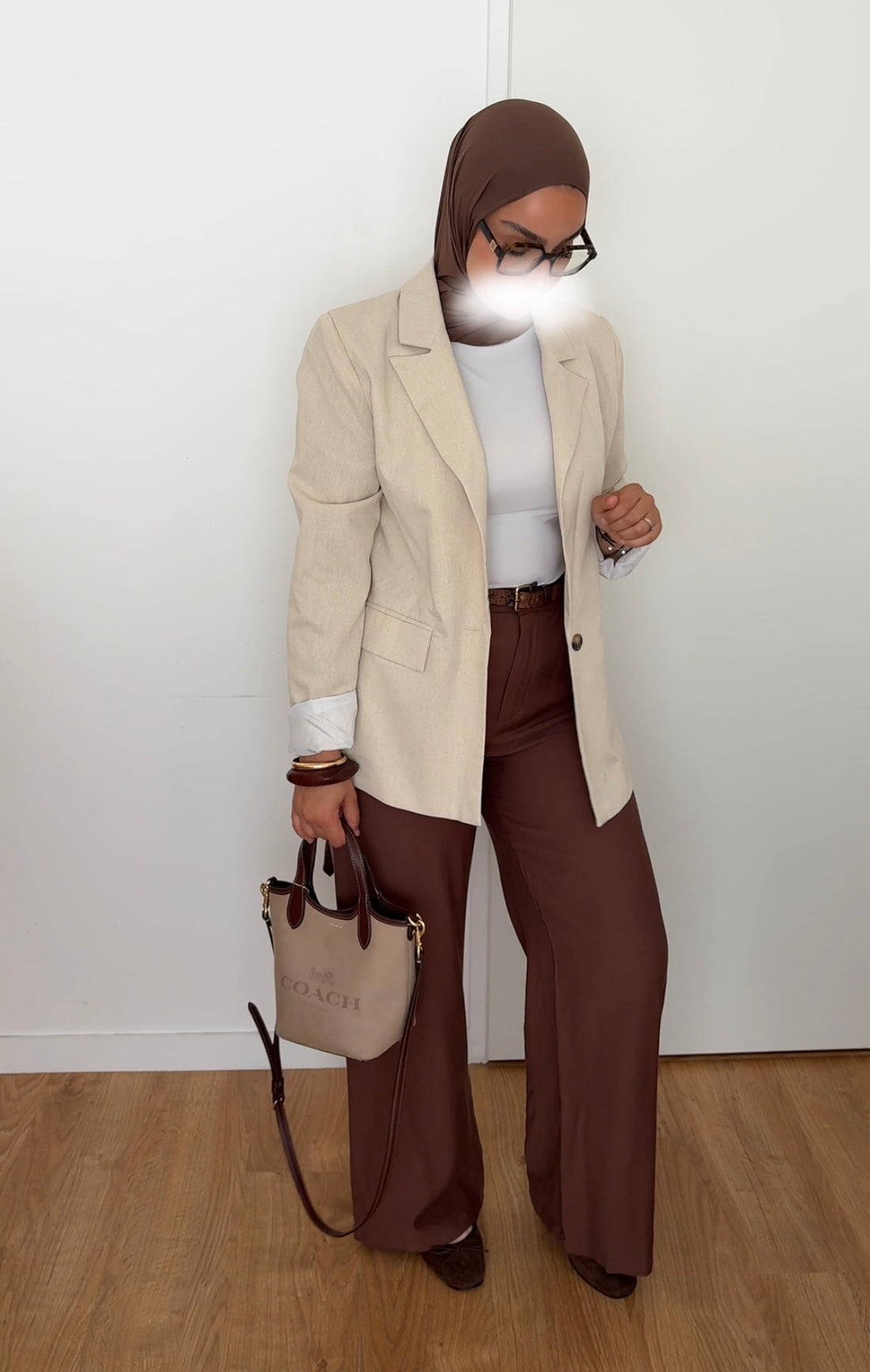 Pantalon en lin | Marron