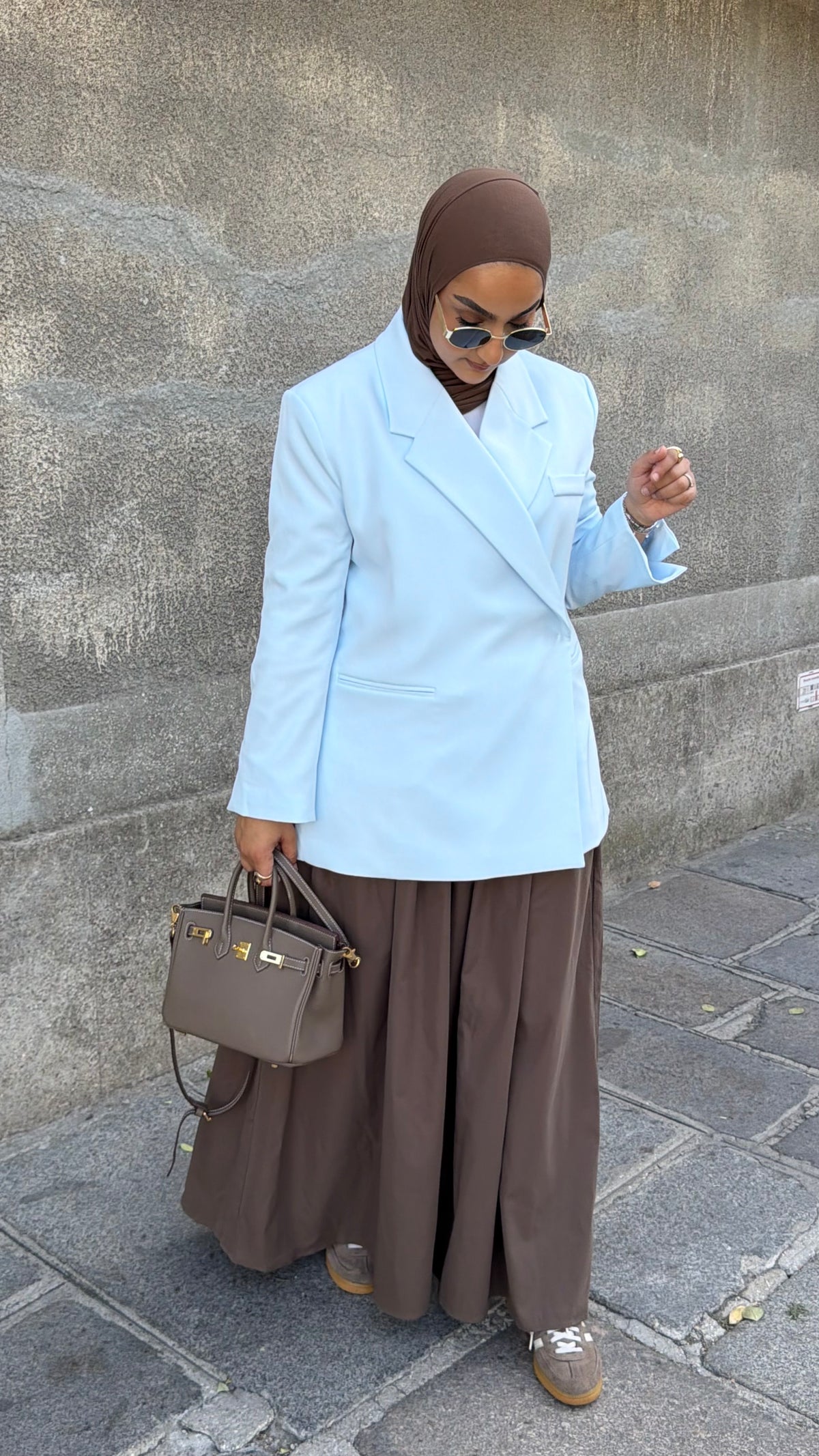 Blazer Imany | Bleu pastel