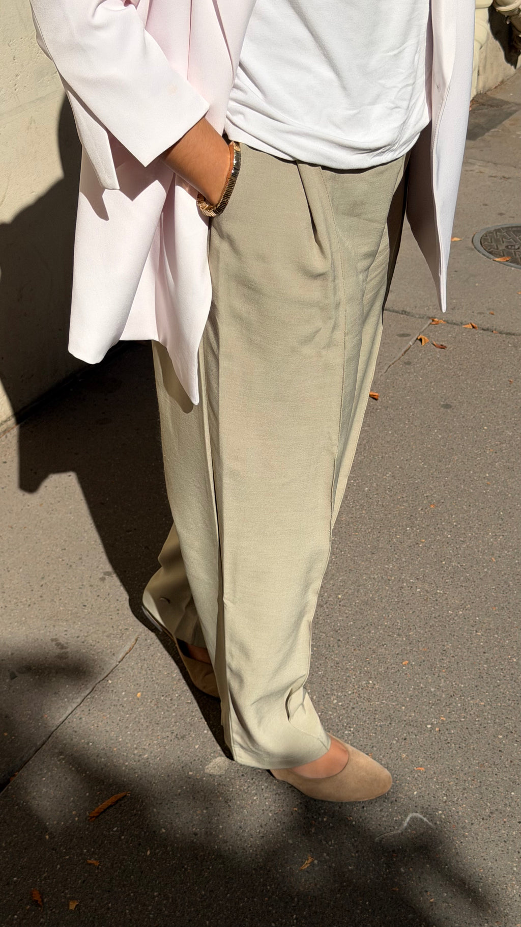 Pantalon Caro Tilleul