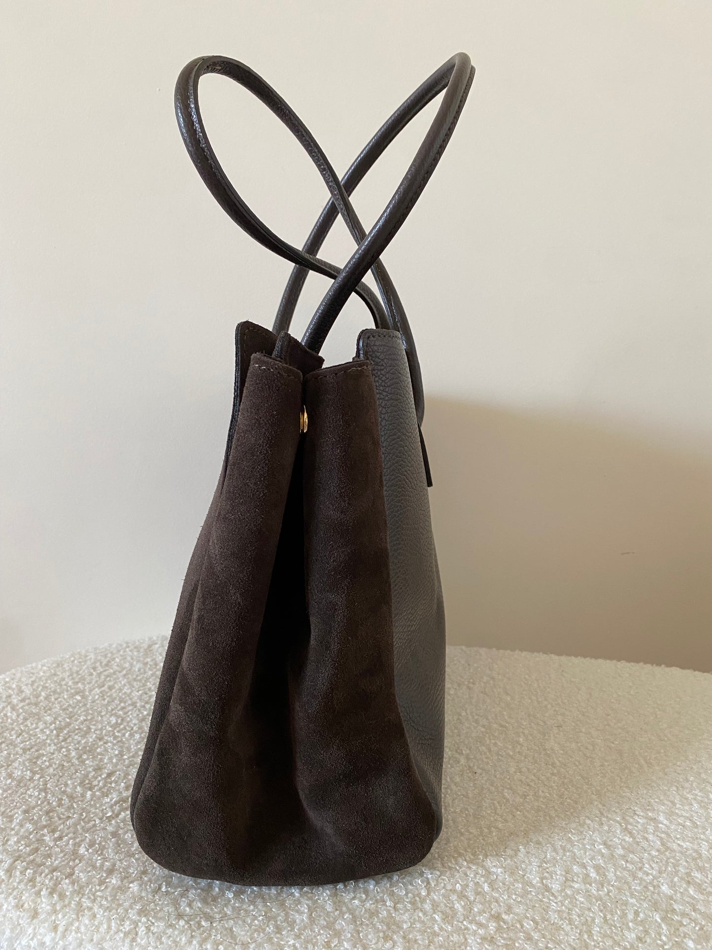 Sac Hailey en Cuir Suède marron