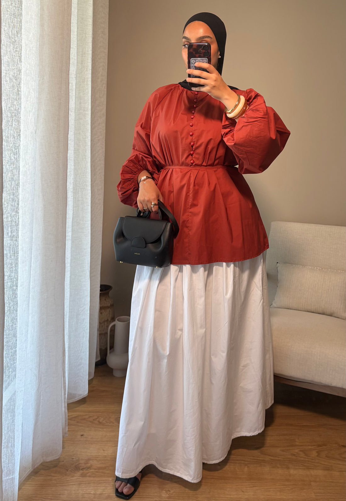 Blouse Delya | Terracotta