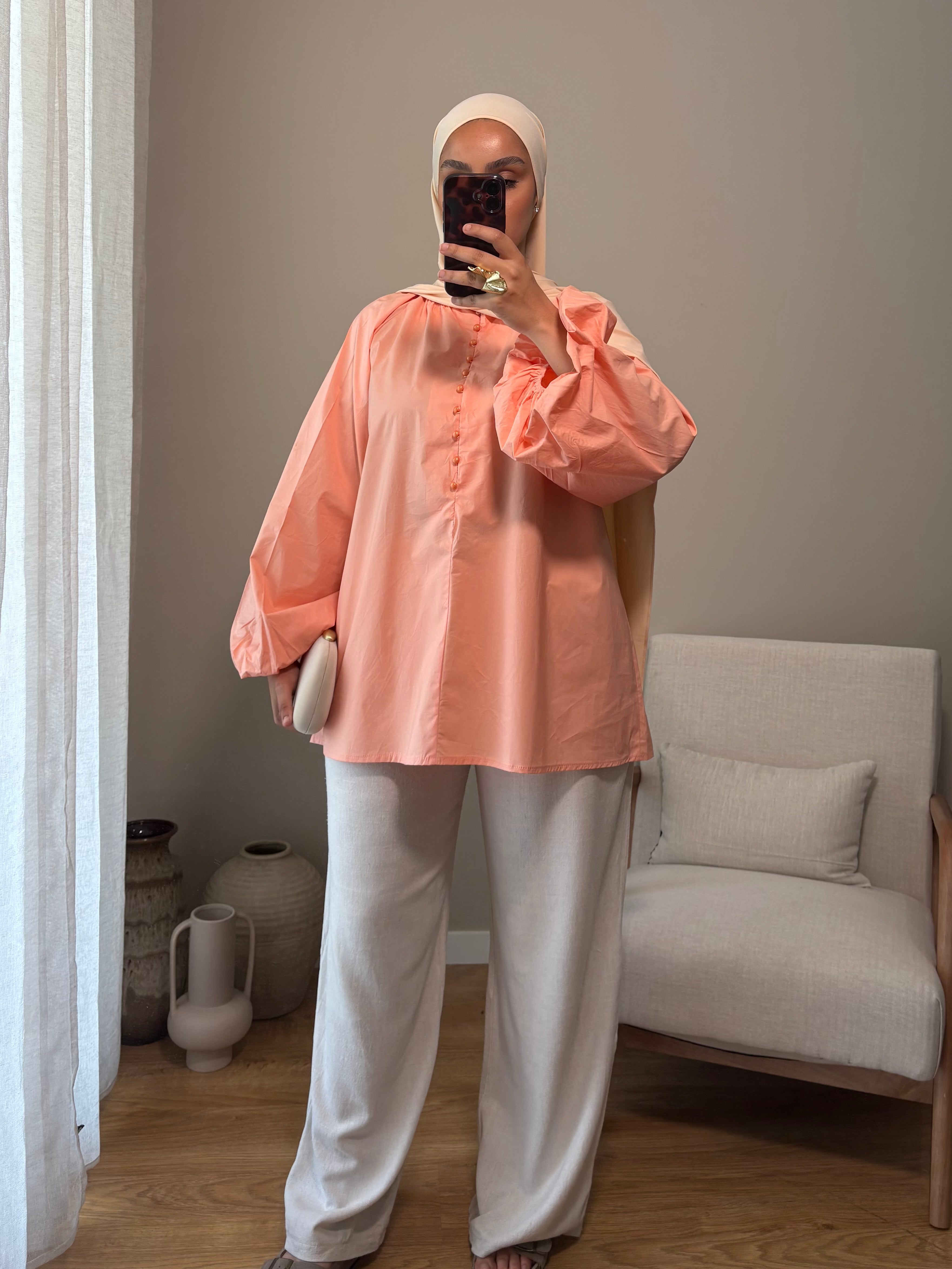 Blouse Delya | Corail
