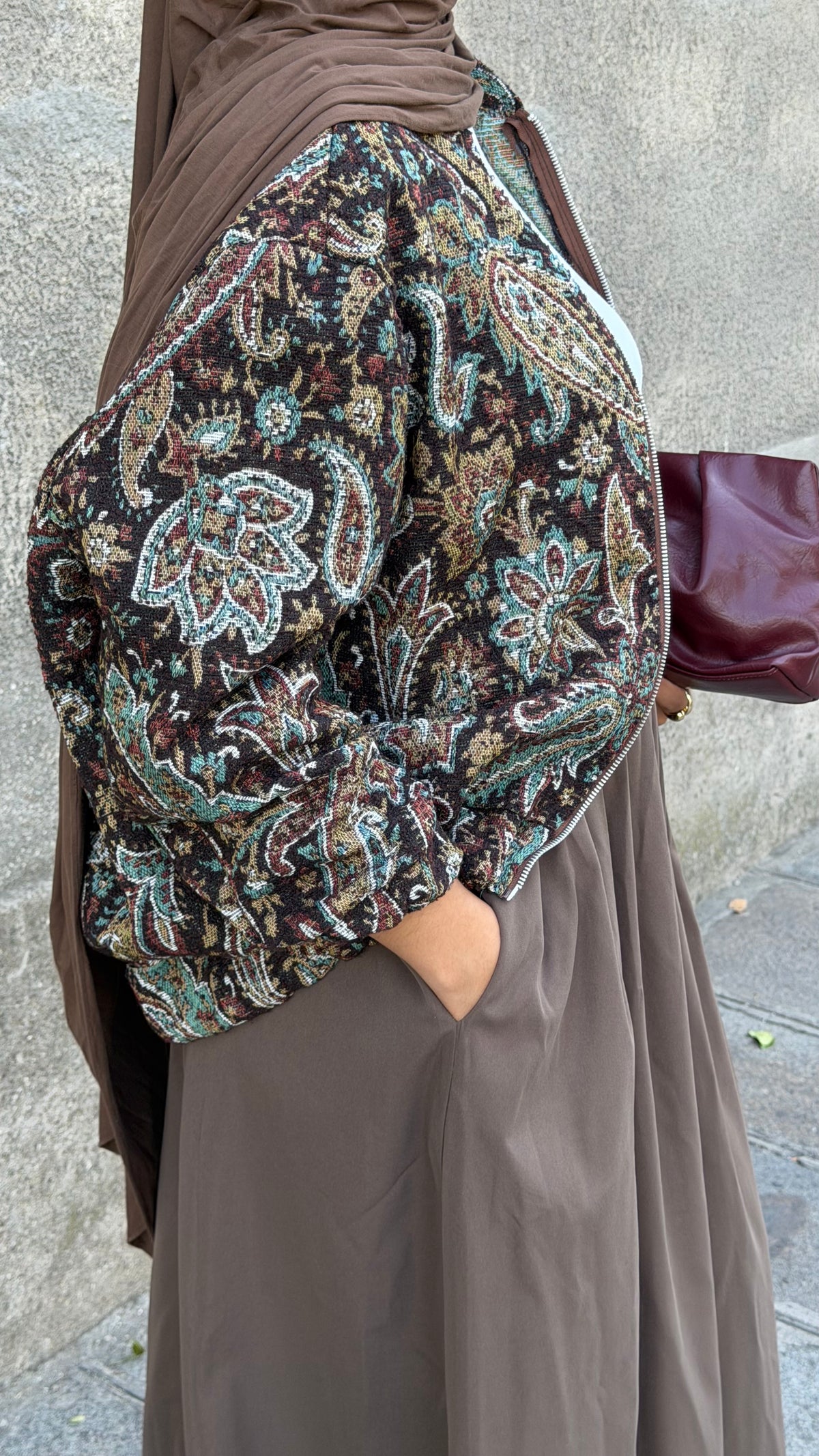 Bomber Layal à motifs