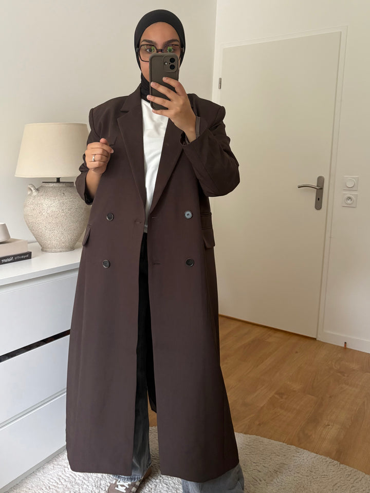 Blazer Long Nina Choco