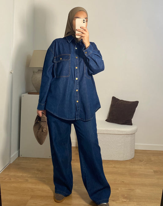 Ensemble en jean Janna | jean bleu