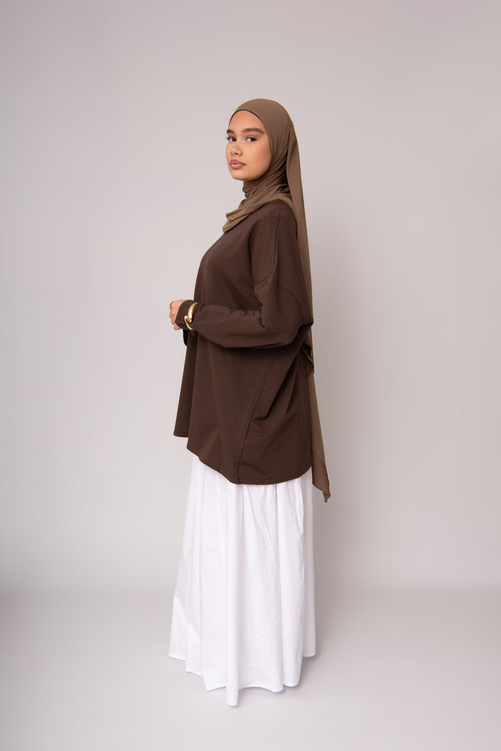 T-shirt Basic Marron