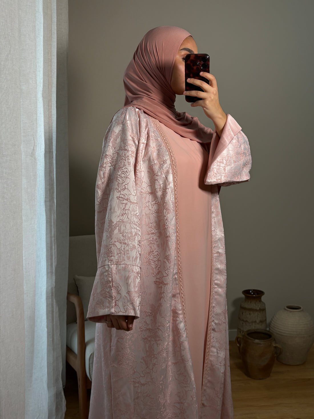 Kimono Brocard Malika | Rose