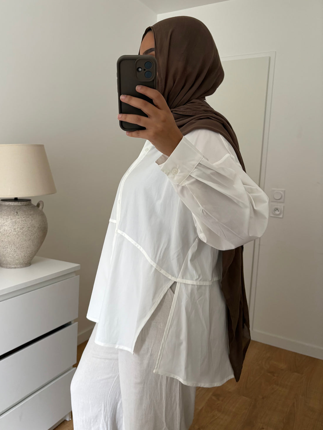 Chemise Blanche à fentes