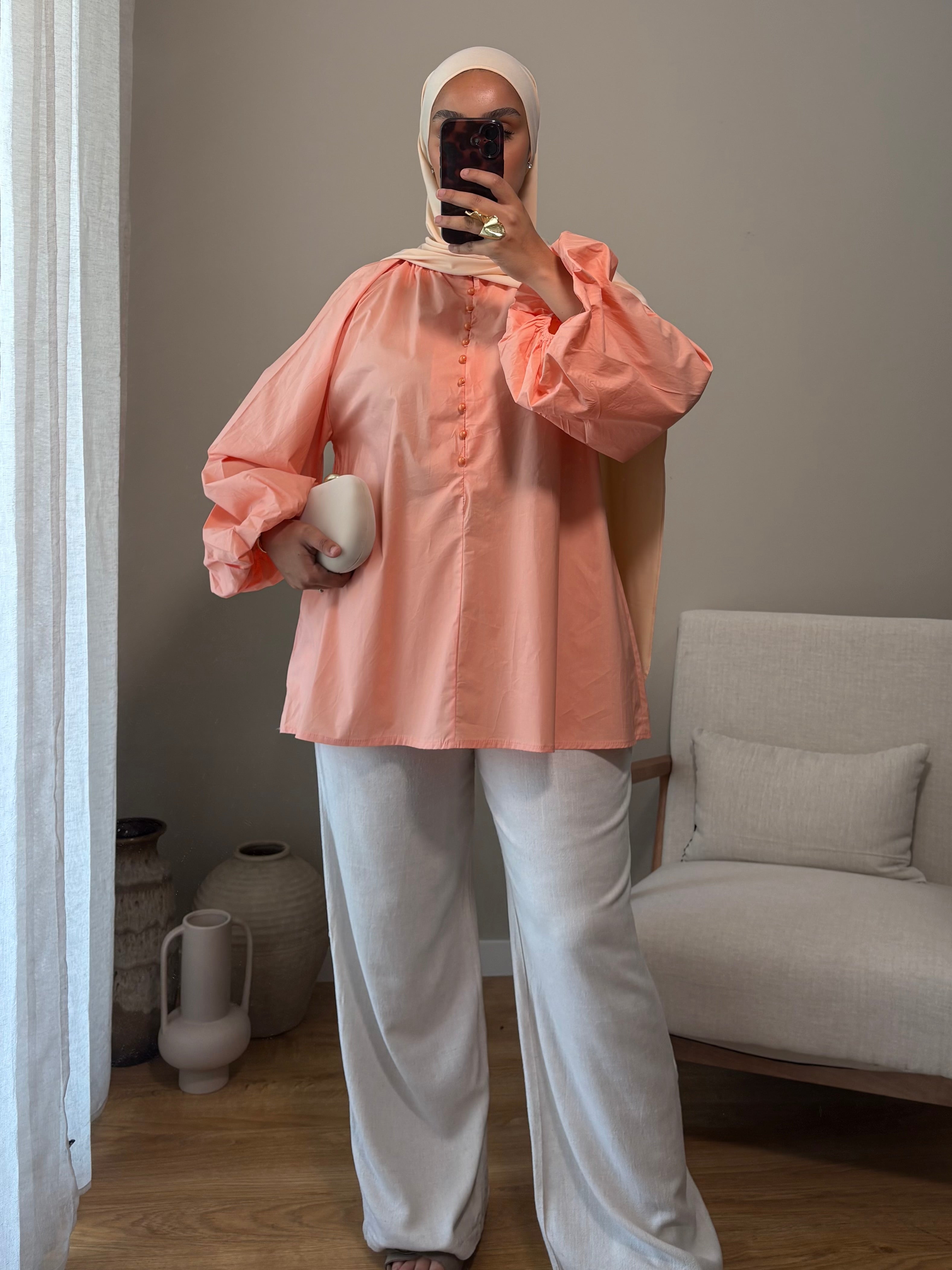 Blouse Delya | Corail