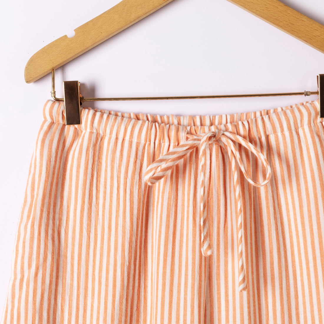 Pantalon rayé | Corail