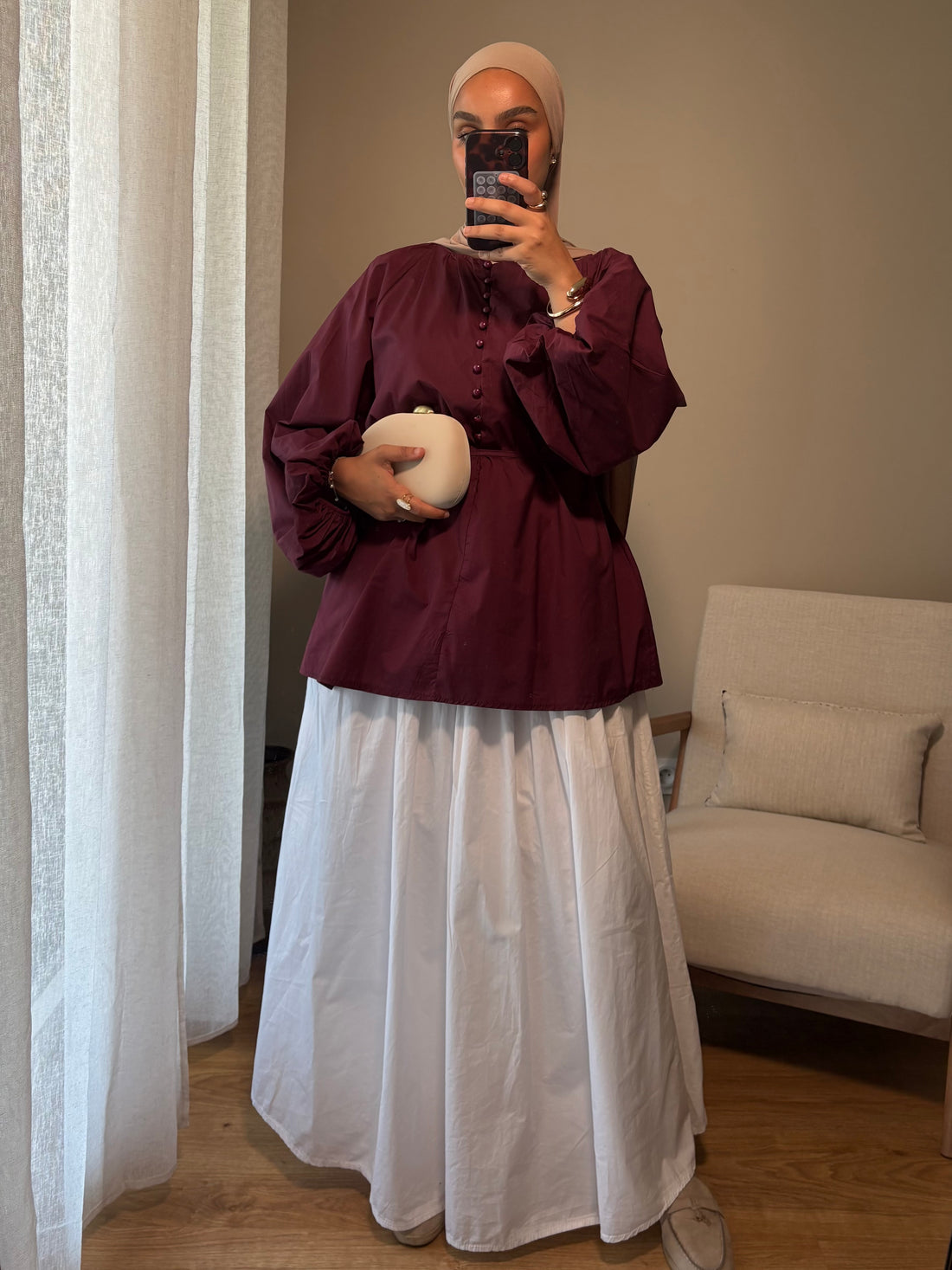 Blouse Delya | Prune