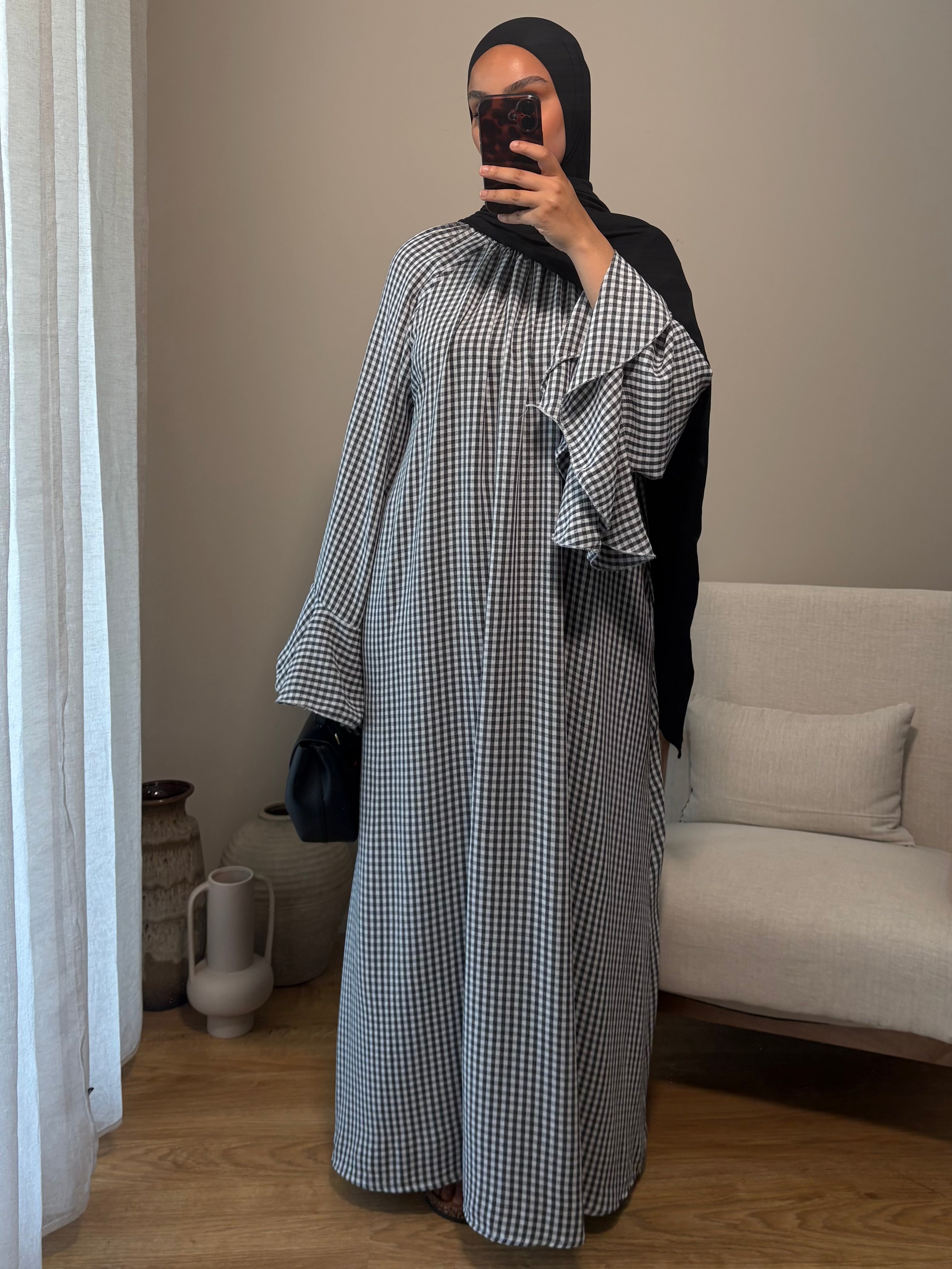 Robe Vichy | Noir