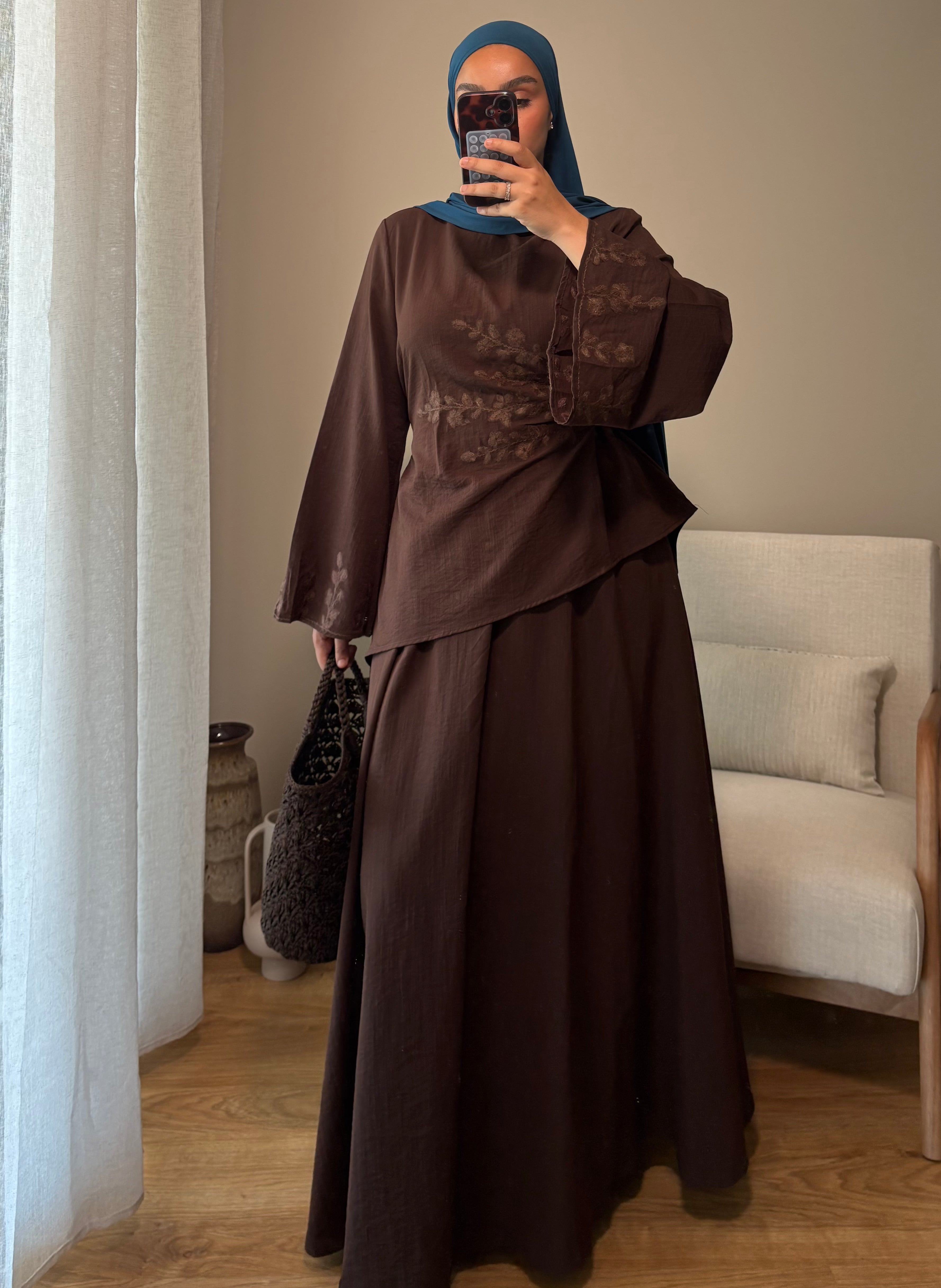 Ensemble Amina | Marron