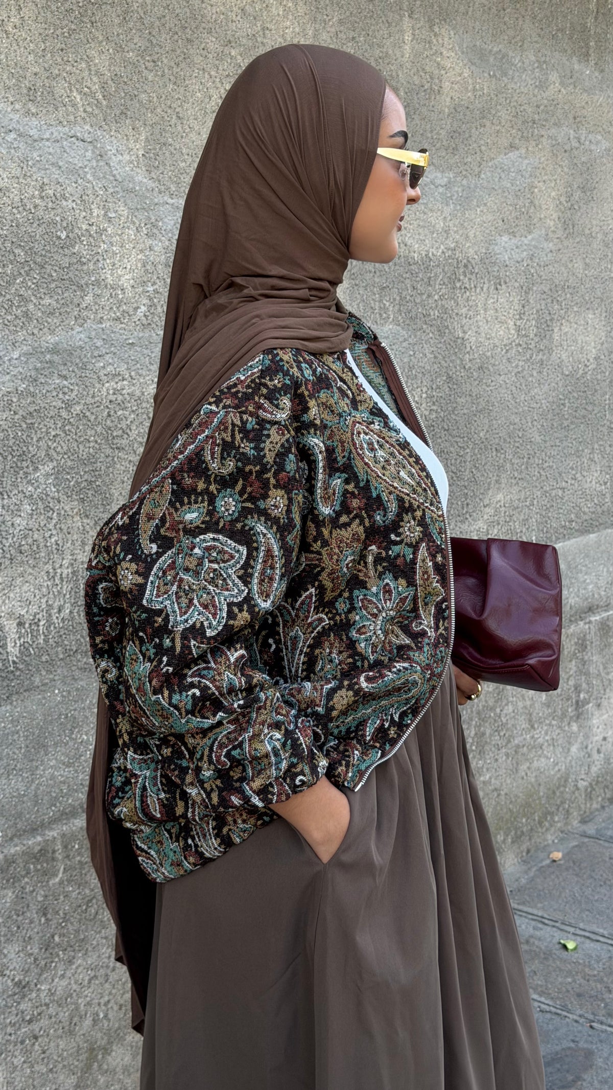 Bomber Layal à motifs