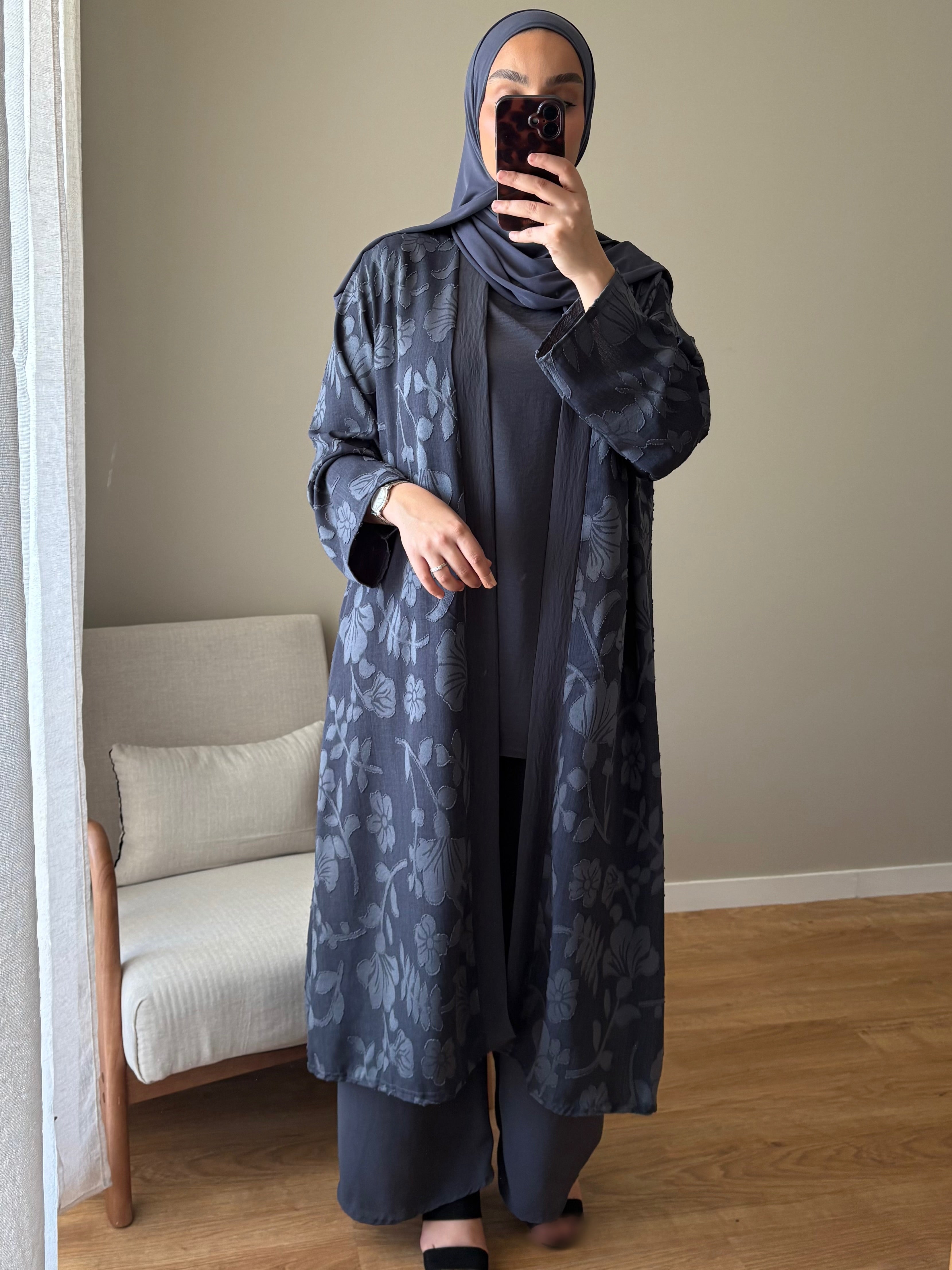 Ensemble 3 pièces Flora | Anthracite