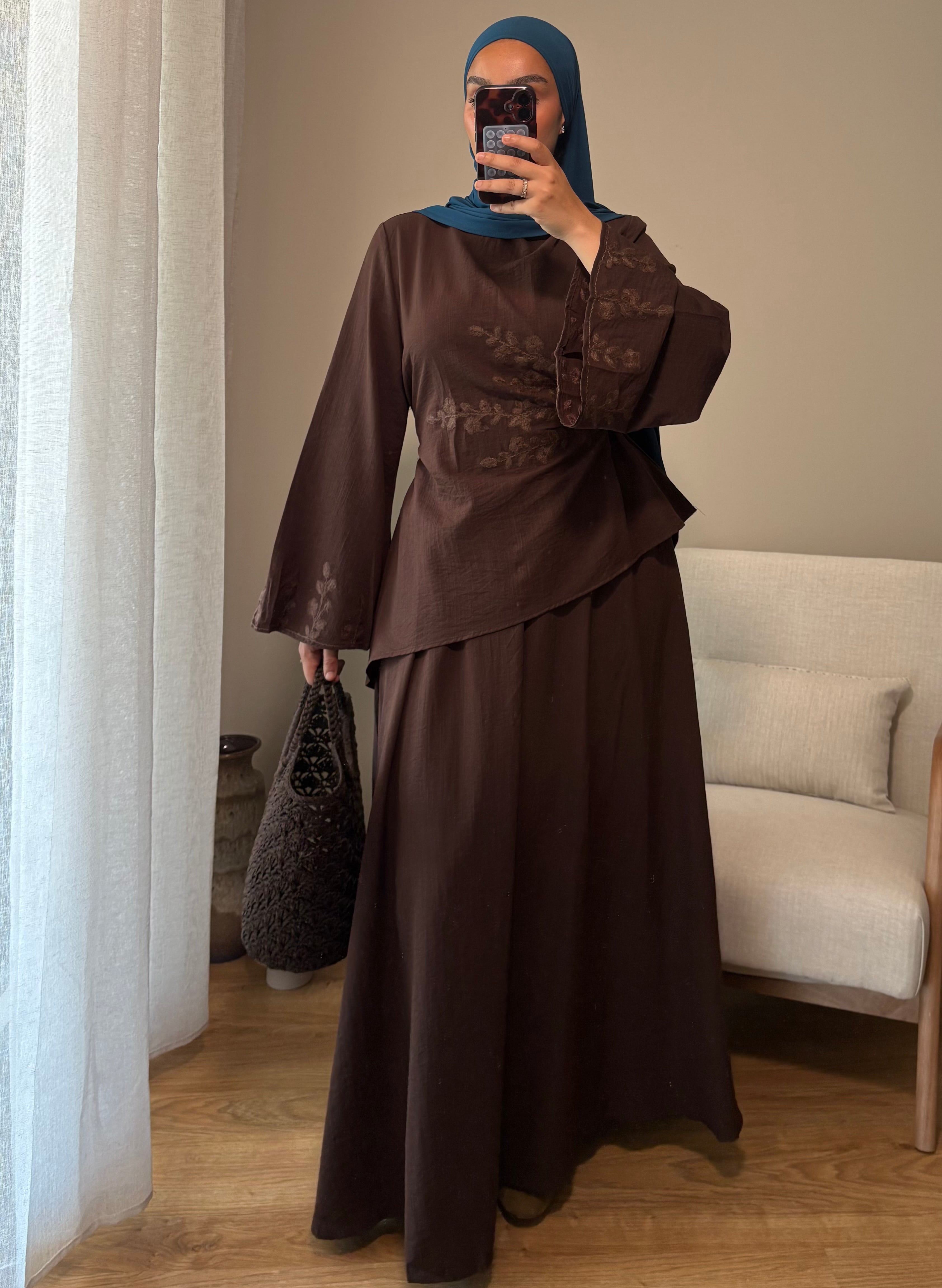 Ensemble Amina | Marron