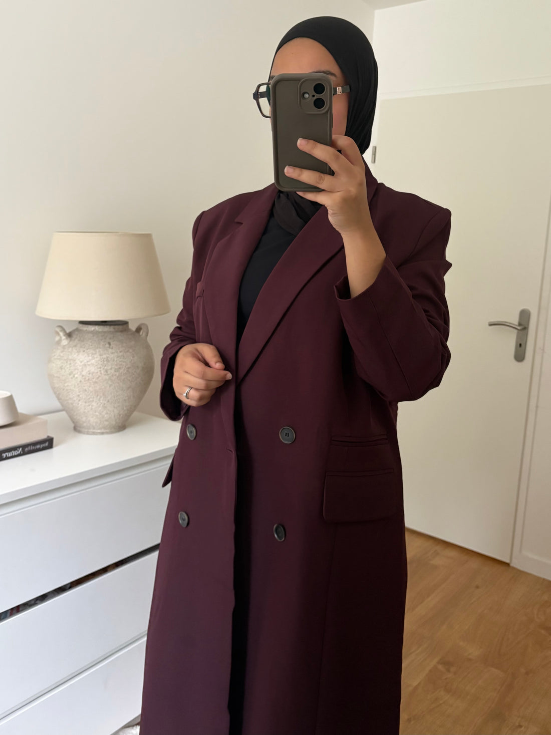 Blazer Long Nina Burgundy