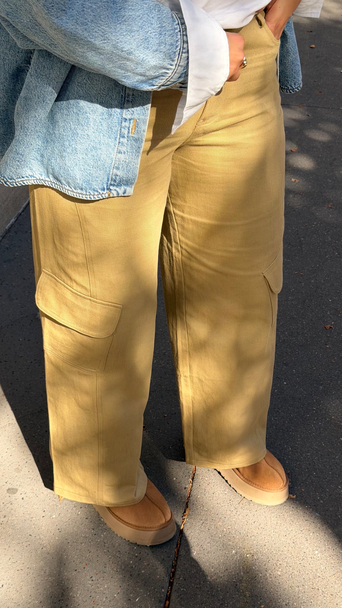 Pantalon cargo | Beige
