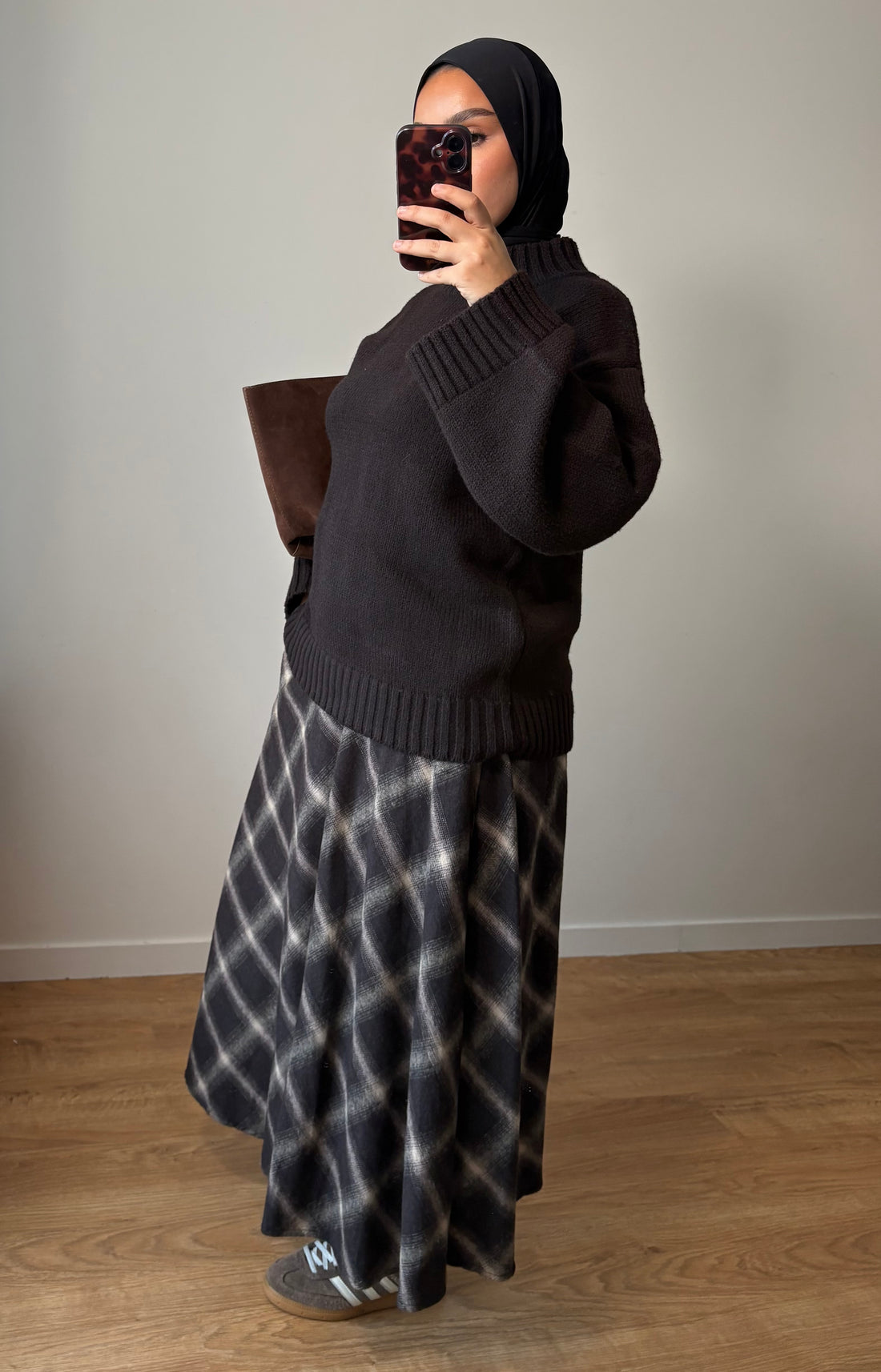 Jupe Tartan Choco (grands carreaux)